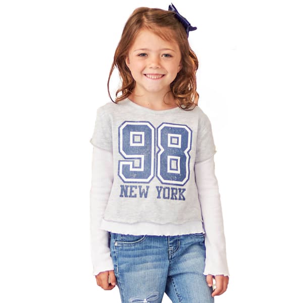Girls &#40;4-6x&#41; Star Ride&#40;R&#41; New York 98 Thermal Faux Layered Top