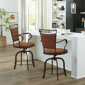 HH2 Home Bridgetown Tilt Base Metal Counter Height Swivel Stool - image 1