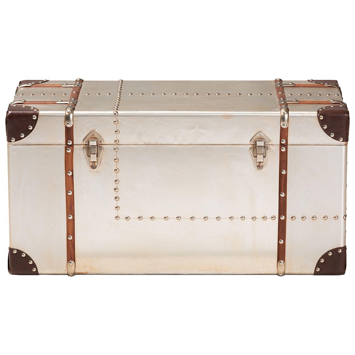 Baxton Studio Bechet Collection French Storage Trunk