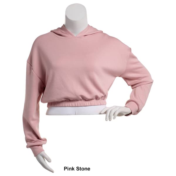 Juniors Love Tree Soft Air Elastic Waist Cropped Hoodie