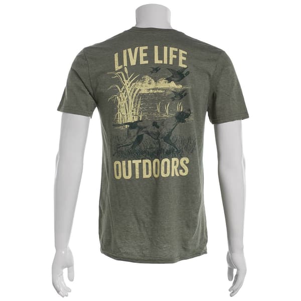 Mens Live Life Outdoors Short Sleeve Tee
