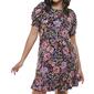 Petite MSK Short Puff Sleeve Ruffle Hem Floral Shift Dress - image 2