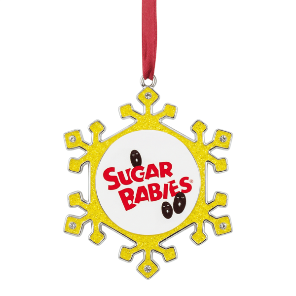 Northlight Snowflake "Sugar Babies" Candy Logo Christmas Ornament