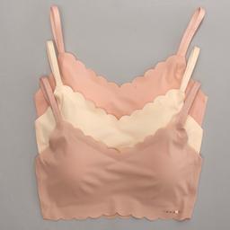 Womens Danskin 3pk. Laser Scallop Bralette - DS6328-3PKBD