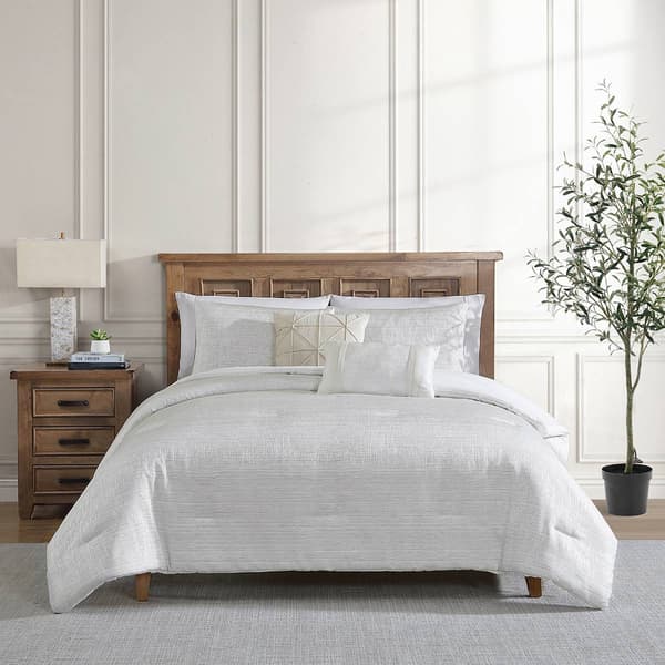 Tahari Home Olivia 5pc. Ivory Jacquard Comforter Set