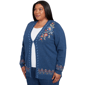 Plus Size Alfred Dunner Sunset Canyon Embroidered Floral Cardigan - image 3