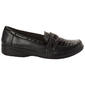 Womens Easy Street Harlow Black Patent Crocodile loafers - image 2