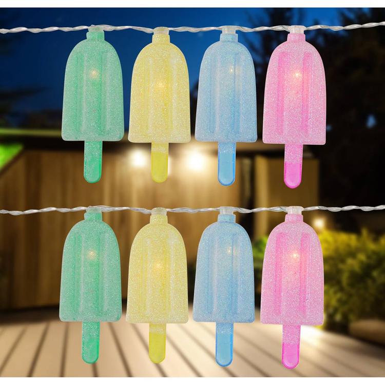 Northlight Seasonal 10pk. 4.5ft. Ice Pop Summer LED String Lights