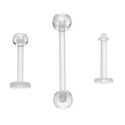 3pc. 16-Gauge Bioflex Labret Set