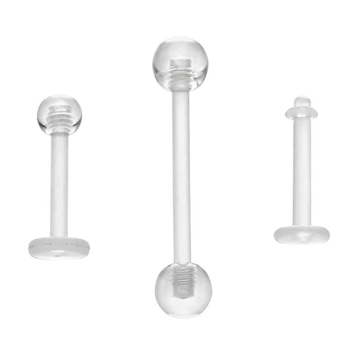 3pc. 16-Gauge Bioflex Labret Set