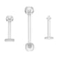 3pc. 16-Gauge Bioflex Labret Set - image 1