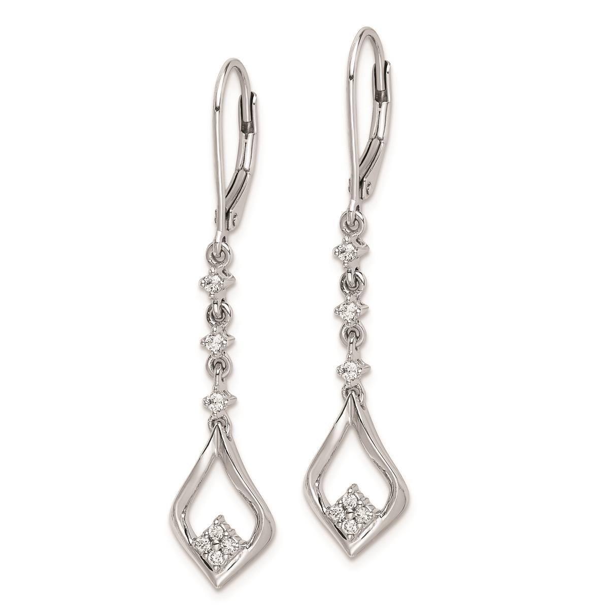 Pure Fire 14kt. White Gold 1/5ctw. Lab Grown Diamond Earrings
