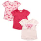 Girls (4-6x) Bkind 3pk. Short Sleeve Love Bow Hi-Lo Tees - image 2
