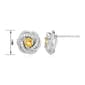 Forever Facets Rhodium Plated November Love Knot Earrings - image 3