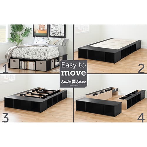 South Shore Flexible Full-Size Platform Bed with Storage