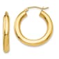 Gold Classics(tm) 14kt. Glossy Gold 25mm Tube Hoop Earrings - image 1