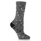 Womens Heat Holders(R) ULTRA LITE(tm) Orchid Hearts Crew Socks - image 1