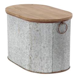 9th & Pike® Farmhouse Silver Entryway Storage Bench Set of 3