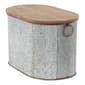 9th & Pike® Farmhouse Silver Entryway Storage Bench Set of 3 - image 4