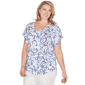 Plus Size Hearts of Palm Smooth Sailing Nautical Rope Blouse - image 3