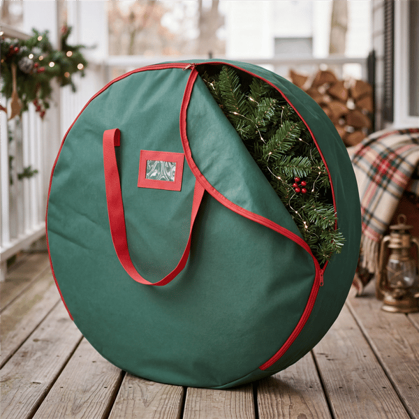 Puleo International 30in. Christmas Artificial Wreath Storage Bag