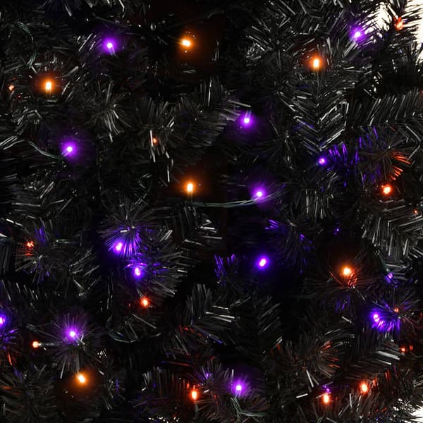 National Tree 6ft. Pre-Lit Halloween Black Moon Shape Tree