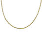 Gold over Silver 16in. Twist Herringbone Necklace - image 1