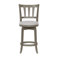 HH2 Home Presque Isle Grey Wood Counter Height Swivel Stool - image 3