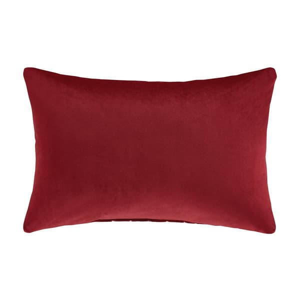 J. Queen New York Grandeur Crimson Quilted Decorative Pillow