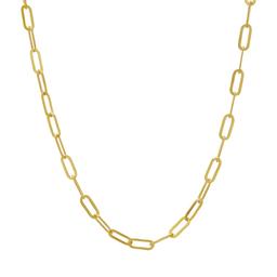 22in. Vermeil Paperclip Chain Necklace