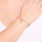 Athra 14kt. Gold Over Brass CZ C Initial Bracelet - image 3