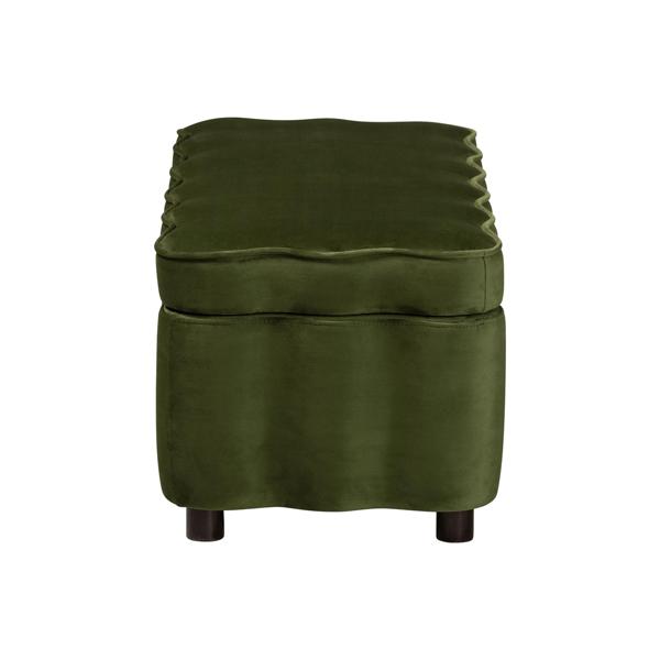 bali & pari Paulina Velvet Storage Bench