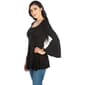 Womens 24/7 Comfort Apparel Long Bell Sleeve Tunic - image 3