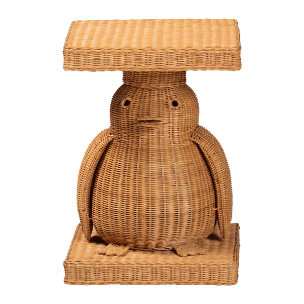 bali & pari Pembroke Handwoven Penguin End Table