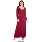 Womens 24/7 Comfort Apparel Long Sleeve Maxi Dress - image 4