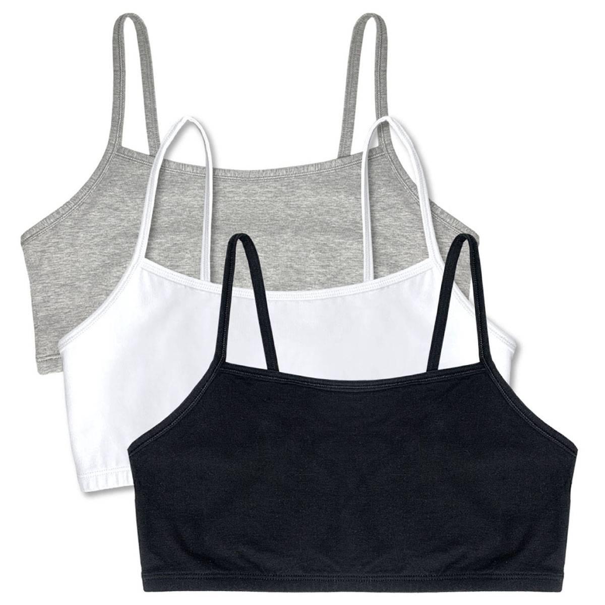 Open Video Modal for Womens Bestform 3pk. Spaghetti Strap Cotton Bras - 5009036PP
