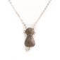 Accents by Gianni Argento Diamond Accent Black/White Cat Pendant - image 1