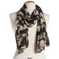 Womens Renshun Pearl Silk Floral Oblong Scarf - image 2