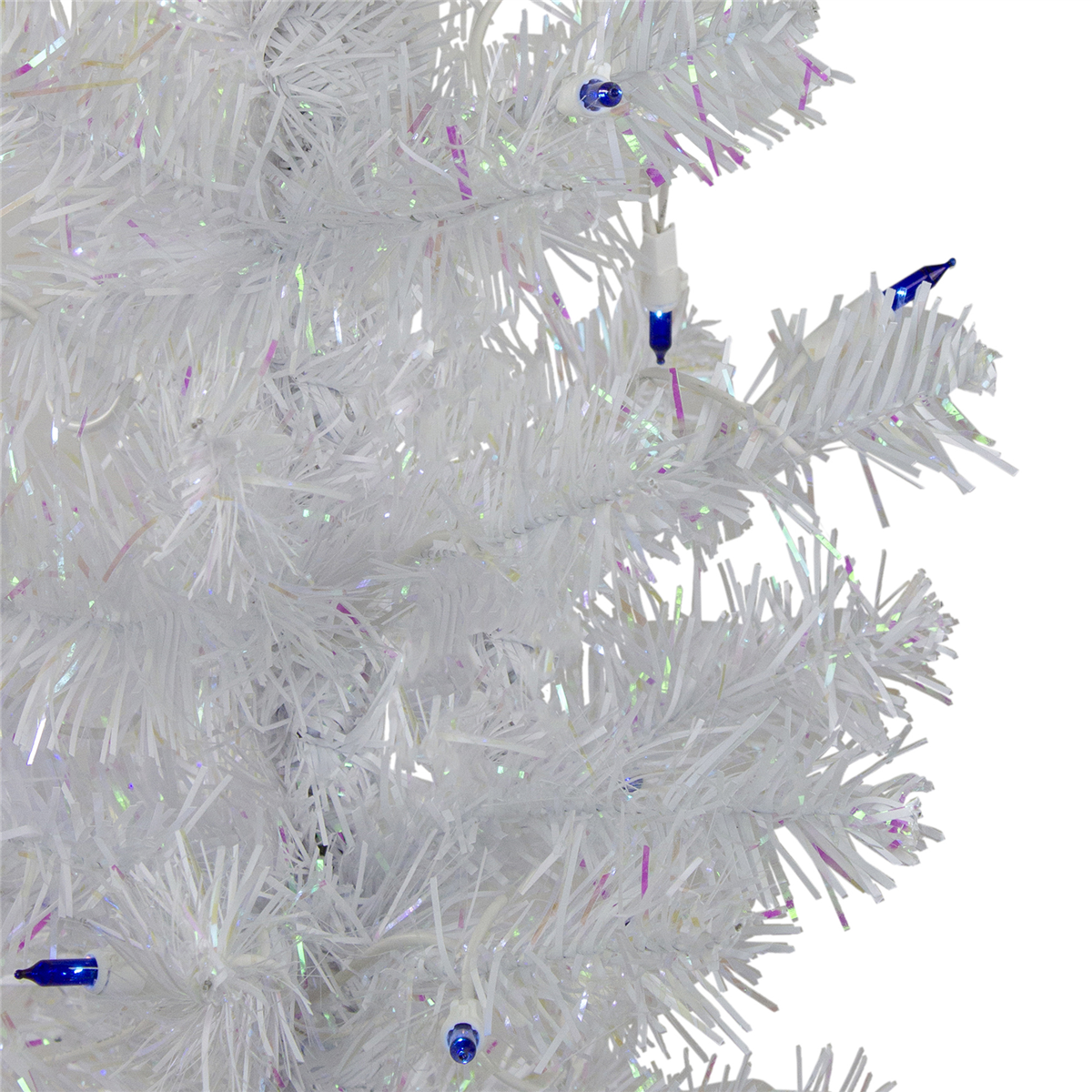 Northlight 3ft. Pre-Lit White Iridescent Pine Christmas Tree