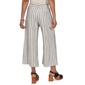 Womens Ruby Rd. Tropical Noir Pull On Stripe Wide Leg Pants - image 2