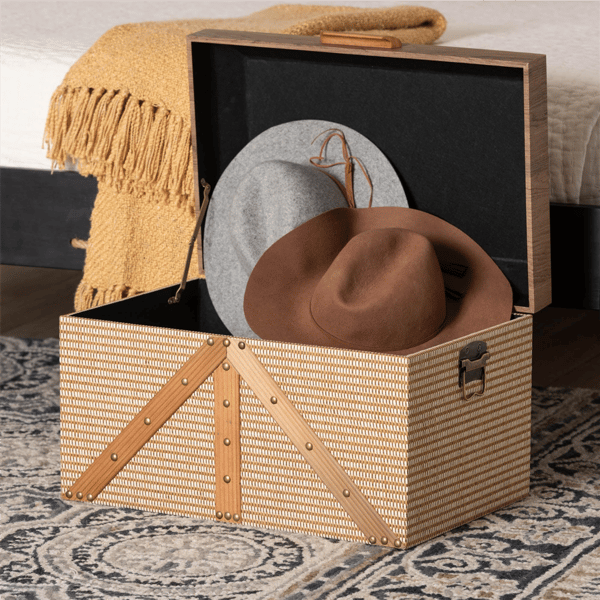 Baxton Studio Kande Woven Exterior Storage Trunk