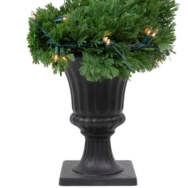 Northlight Seasonal 4.5ft. Pre-Lit Artificial Cedar Spiral Tree