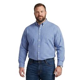 Mens Big & TalI IZOD(R) Plaid Button Down Shirt - Regatta