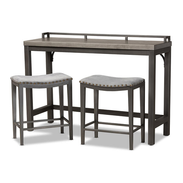 Baxton Studio Noll 3 Piece Counter Table Set - image 