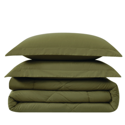 Cannon Solid Oversized Percale 3pc. Comforter Set