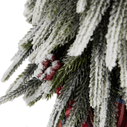 Northlight 14in. Mini Flocked Downswept Pine Christmas Tree