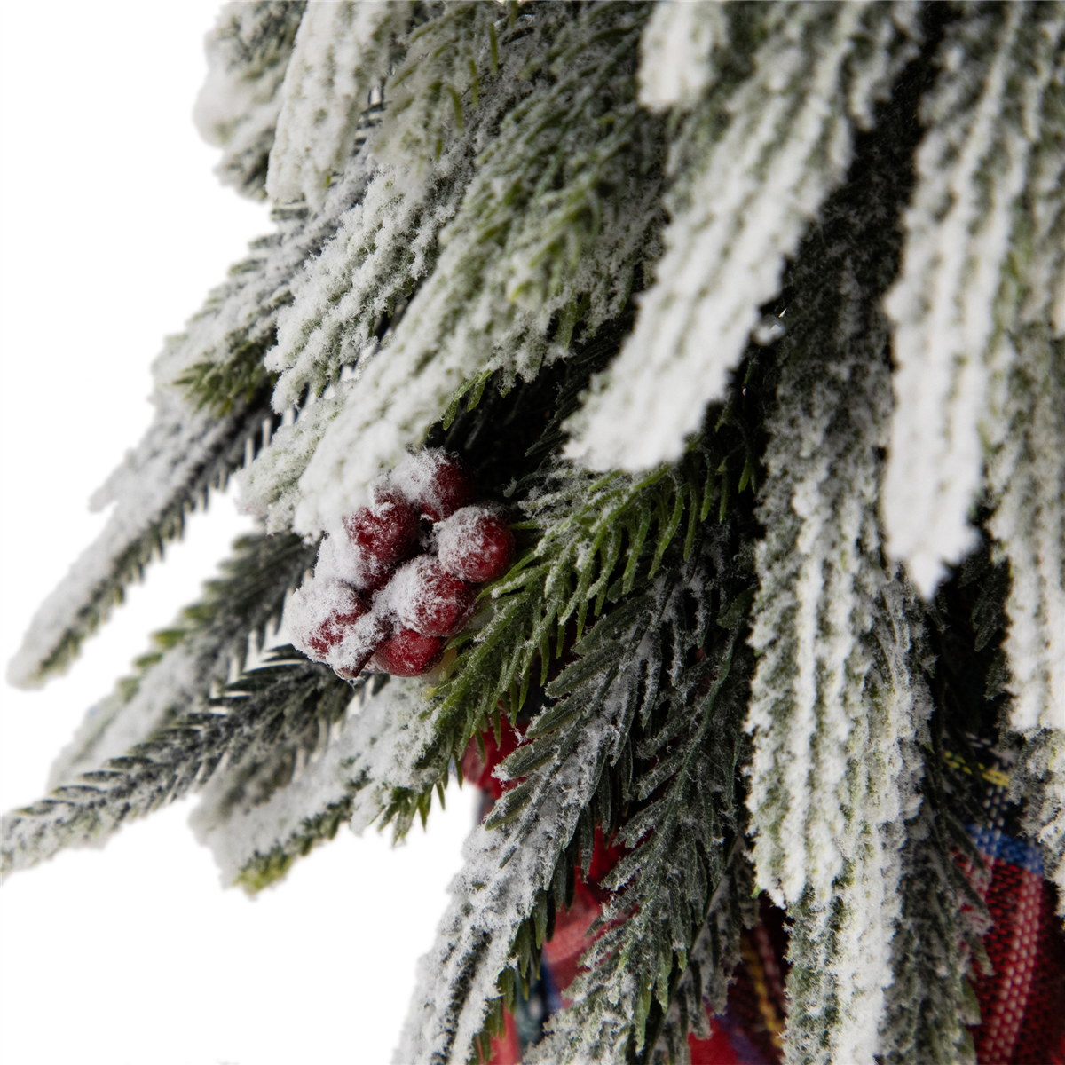 Northlight 14in. Mini Flocked Downswept Pine Christmas Tree