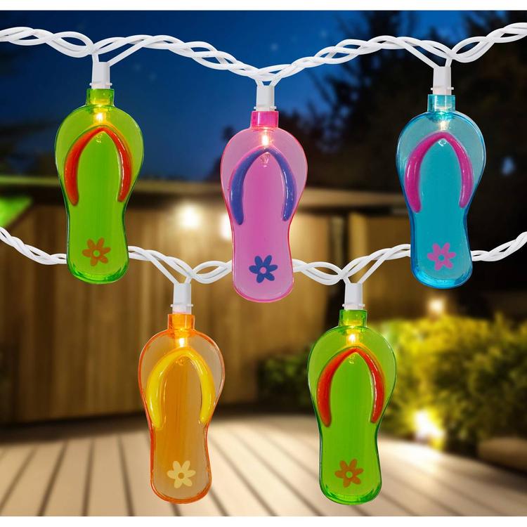 Northlight Seasonal 10ct. Summer Flip Flop Novelty String Lights