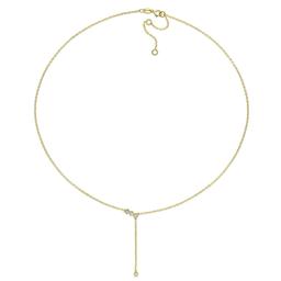 Gold Plated 1/8ctw Lab Grown Diamond Necklace
