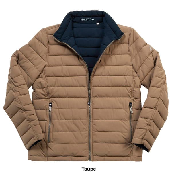 Mens Nautica Quilted Reversible Coat